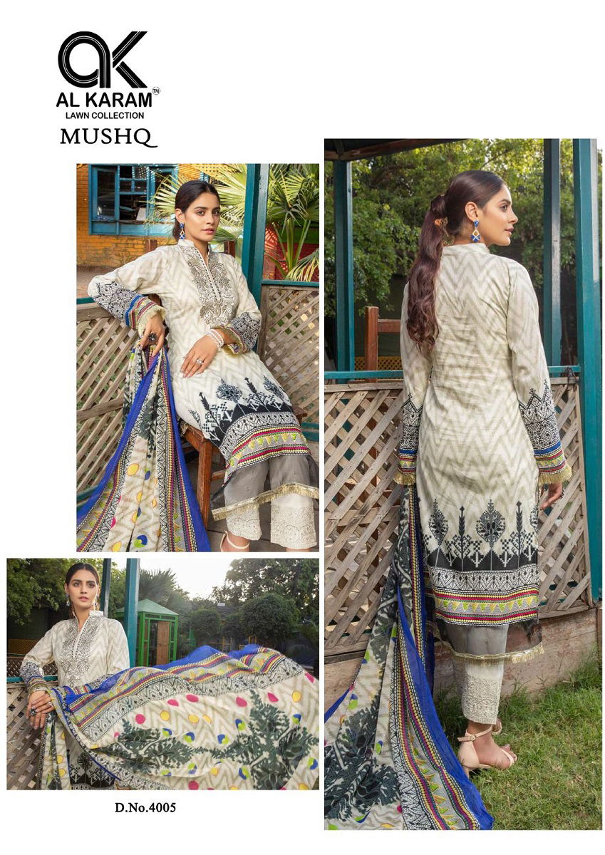 Mushq 4 By Al Karam Karachi Dress Material Catalog